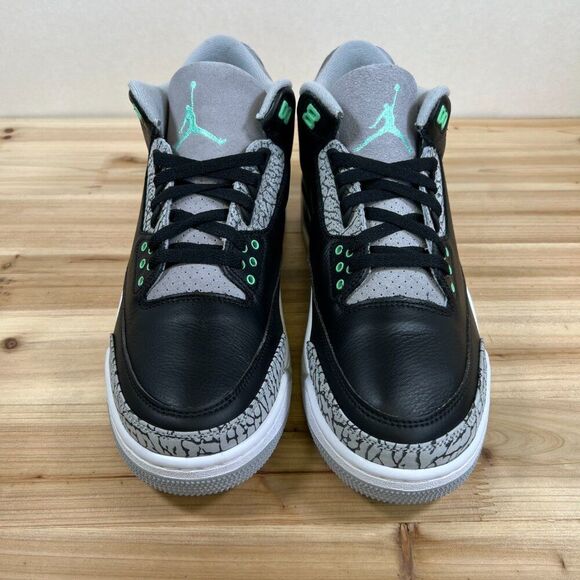 Air Jordan 3 Retro Mens 11 Nike basketball streetwear shoes Green Glow Black NEW - Picture 3 of 12